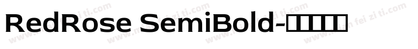 RedRose SemiBold字体转换